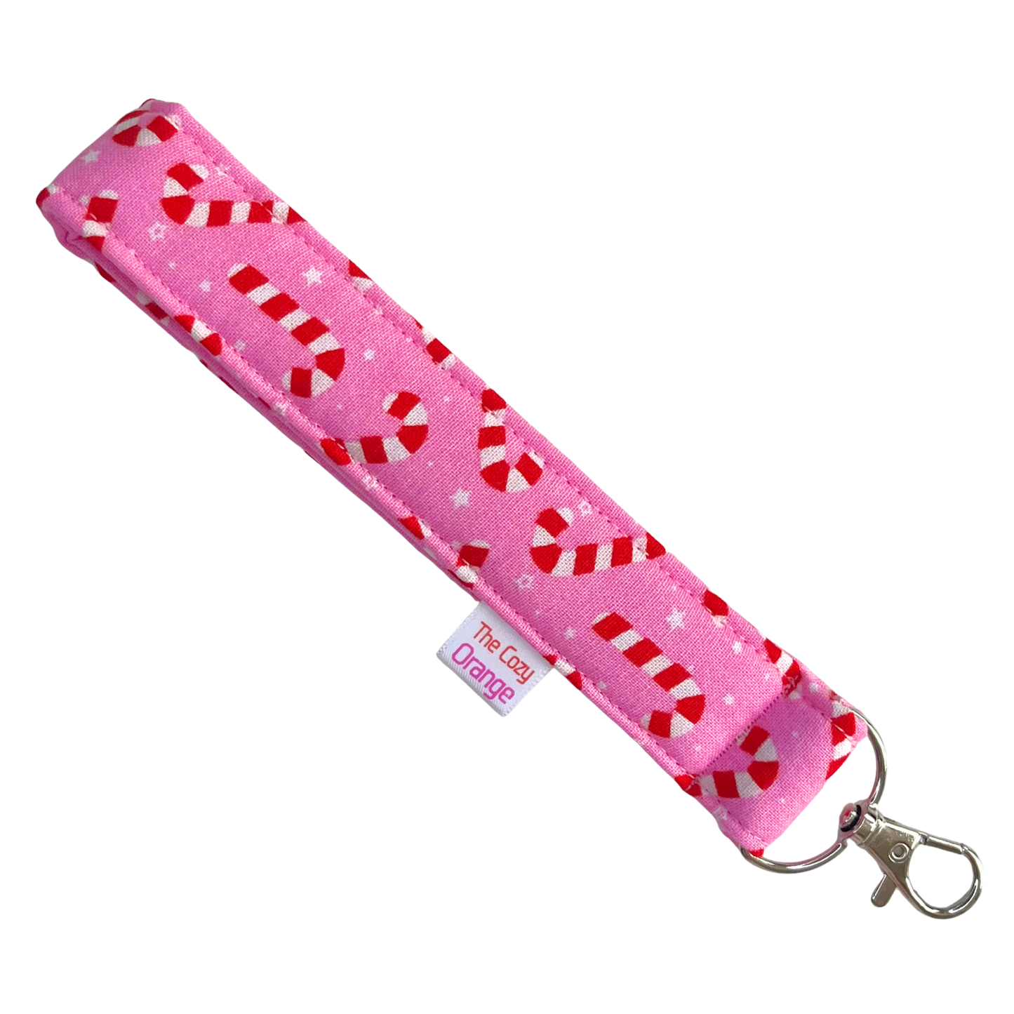 Candy Cane Key Wristlet