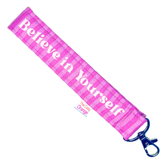 “Believe in Yourself” Victoria Key Wristlet