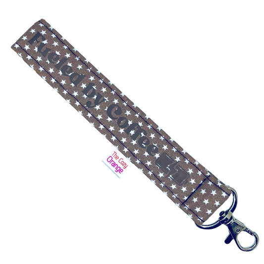 “Fueled by Coffee” Annie Key Wristlet