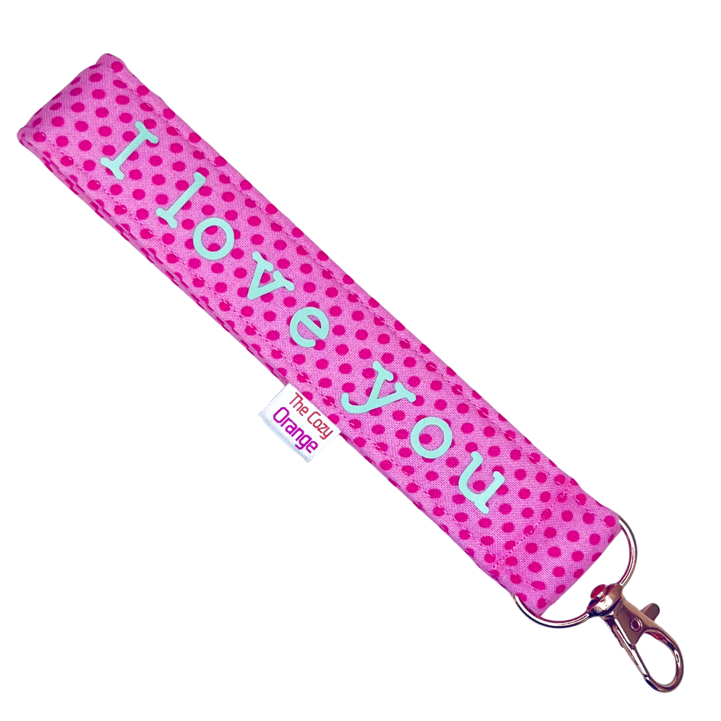 “I love you” Heidi Key Wristlet