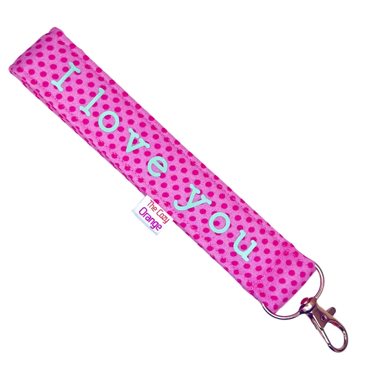 “I love you” Heidi Key Wristlet